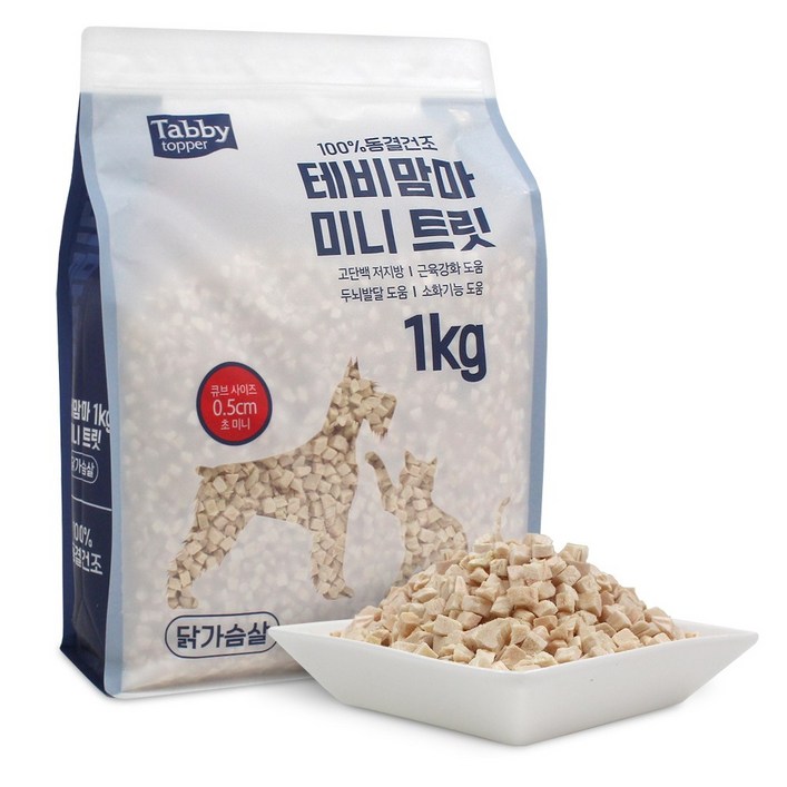 테비맘마 미니트릿 반려간식, 1개, 1kg, 닭가슴살 테비맘마 미니트릿 반려간식, 1개, 1kg, 닭가슴살