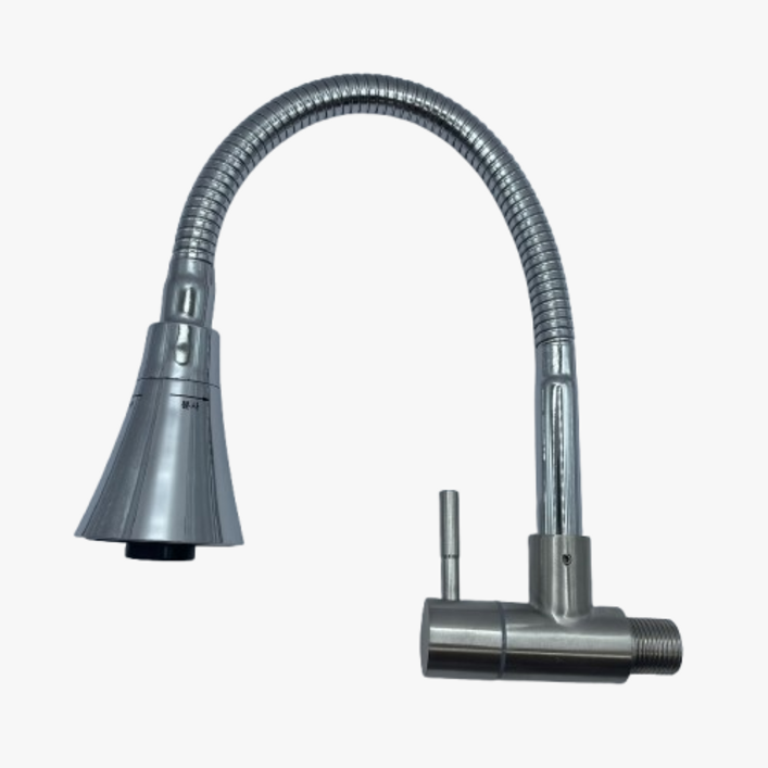 아이그루트 단수 가로 세로 자바라 싱크수전 트럼펫형 싱크대 주방 수도꼭지 교체, 1개