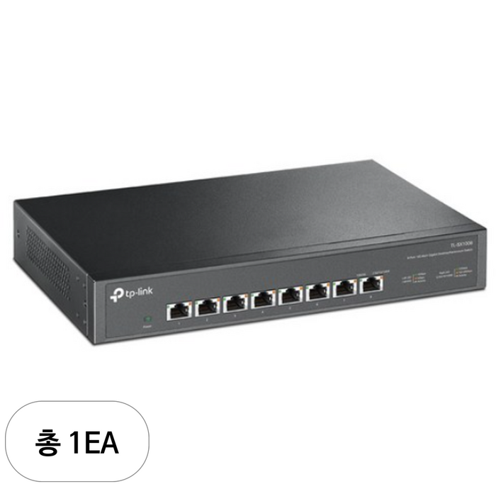 티피링크 8포트 10G 데스크톱 / 랙 마운트 스위치