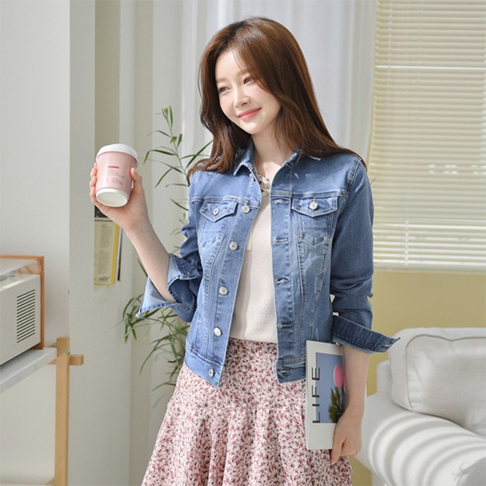 마이더스비 밀드 데일리 스판 청자켓