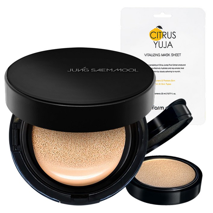 정샘물 스킨 누더 롱웨어 쿠션본품리필페어라이트마스크팩 1매