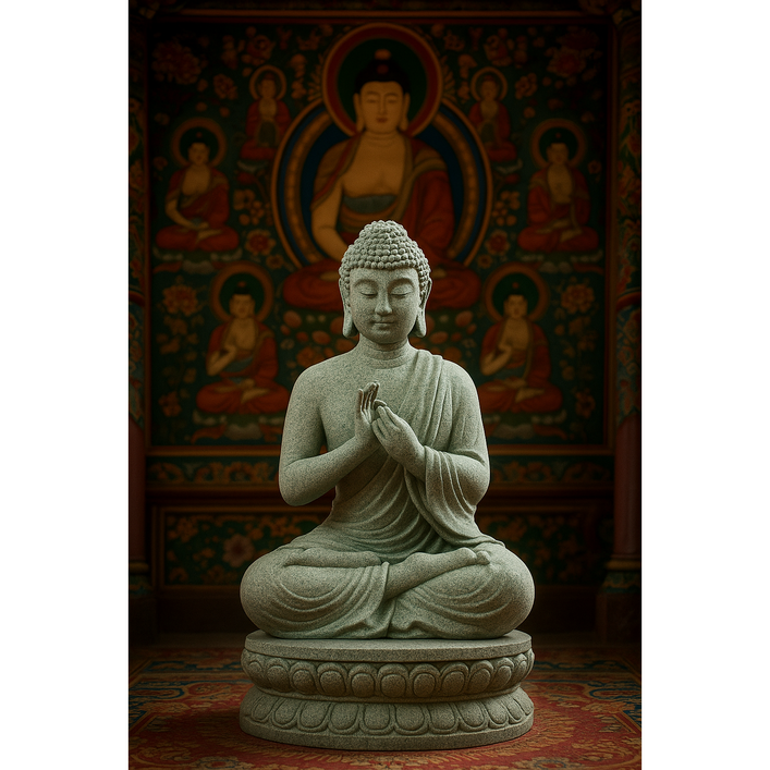 연화당 부처님 불상 석가모니 대형 명상용 좌상 전법륜인