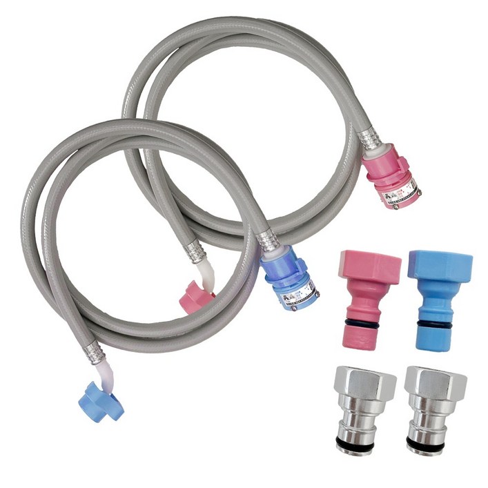 해피니즈 국산 냉수 2M + 온수 2M 세탁기호스 + 색깔