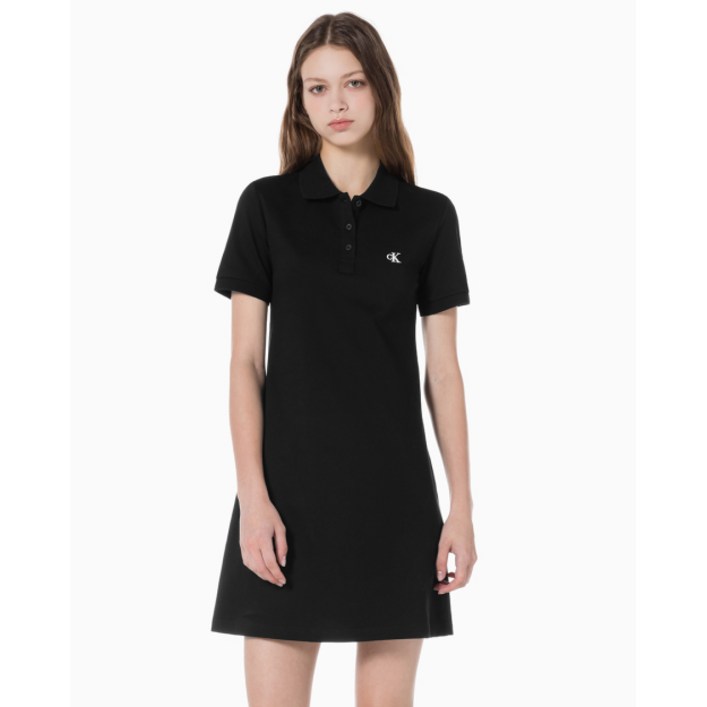 캘빈클라인원피스 캐주얼 데일리 자수 반팔 카라 원피스 WC9608