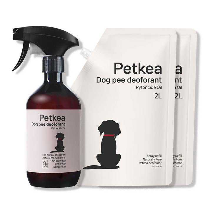 펫케아 강아지탈취제 피톤치드 천연 스프레이 반려견 오줌냄새 제거  공병, 1개, 4L