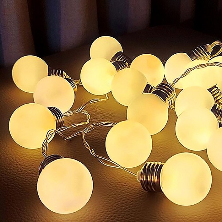 토탈하우스 자두전구 30구 5M 리모컨포함 0844 알전구 장식 무드등 캠핑조명 감성조명 차박조명