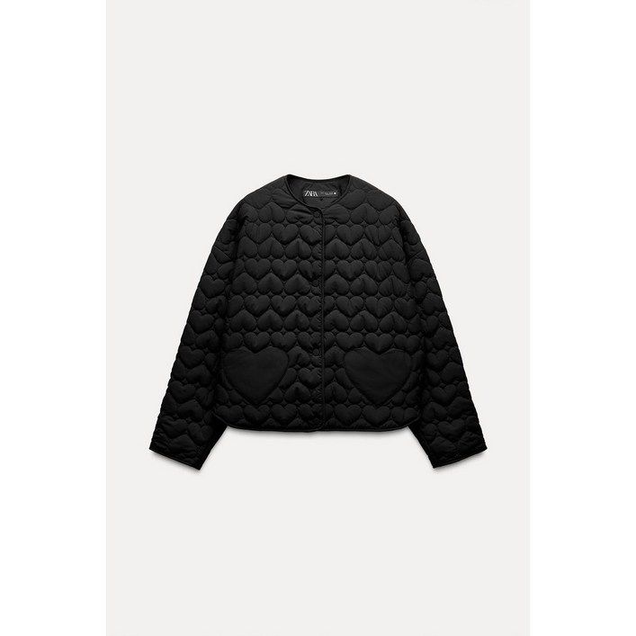 여성 봄점퍼 ZARA 자라 하트 패딩 점퍼 3046/830 3046830