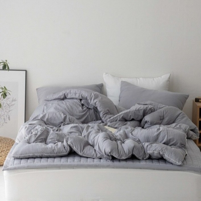 이부자리 겨울 모달이불 차렵이불 국산 퀸 3컬러 간절기 가을 사계절