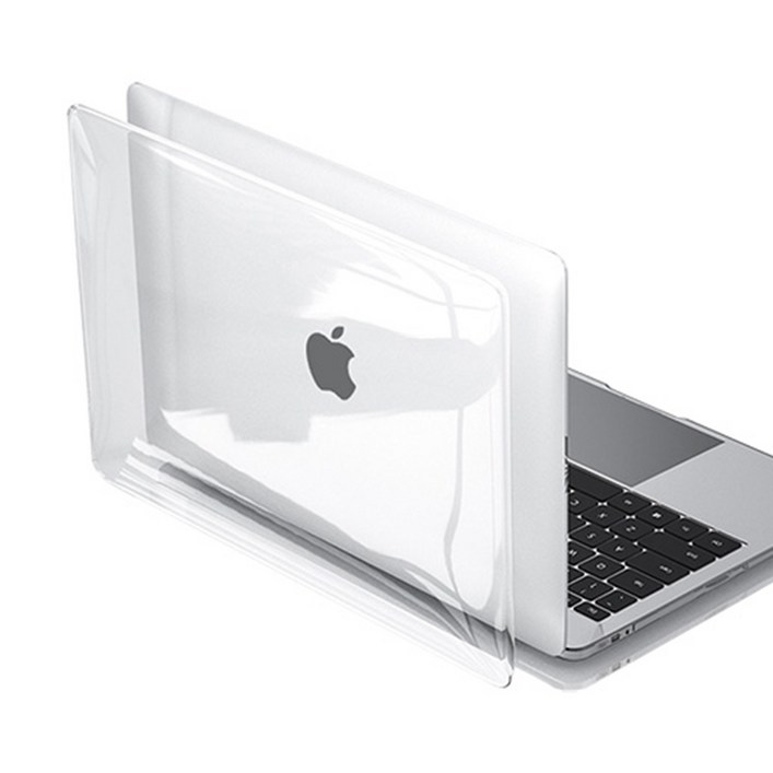 와이즈 맥북프로 13인치 투명 하드 케이스 단품 A1706 A1708 A1988 A1989 A2159, 단일상품, 1개