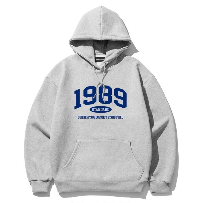 [국내정품]1989스탠다드 후드티 그레이 멜란지화이트