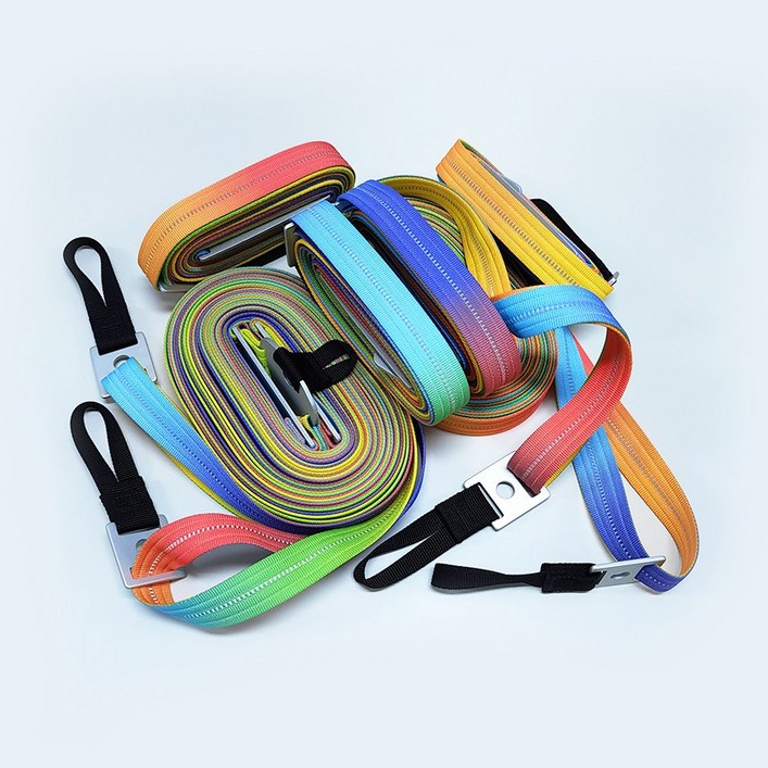 페르니 빛반사 타프 웨빙 스트랩 스트링 멀티끈 메인2P 보조4P 풀세트 레인보우팝 국산, 민트팝