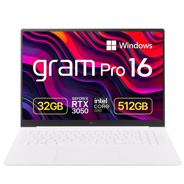 SSD 1TB 증정 LG전자 그램 Pro 16Z90SPED79K 코어 울트라7 RTX3050, 에센스 화이트, 16Z90SPED79K, 512GB, 32GB, WIN11 Home SSD 1TB 증정 LG전자 그램 Pro 16Z90SPED79K 코어 울트라7 RTX3050, 에센스 화이트, 16Z90SPED79K, 512GB, 32GB, WIN11 Home