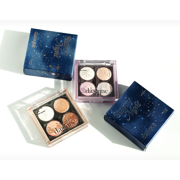 [인기 BEST] 데이지크 스태리 나잇 섀도우 팔레트 홀리데이 에디션 달빛 글리터 오로라 빛 글리터