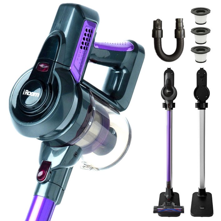 차이슨 무선청소기  추가 사은품 플렉시블호스  스탠드거치대  2년보증 모터평생보증, 퍼플, AST009PLUSMAX