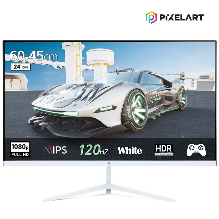 상품권 증정 픽셀아트 PIXELART PA2440W 화이트 120Hz FHD 24형 모니터 일반