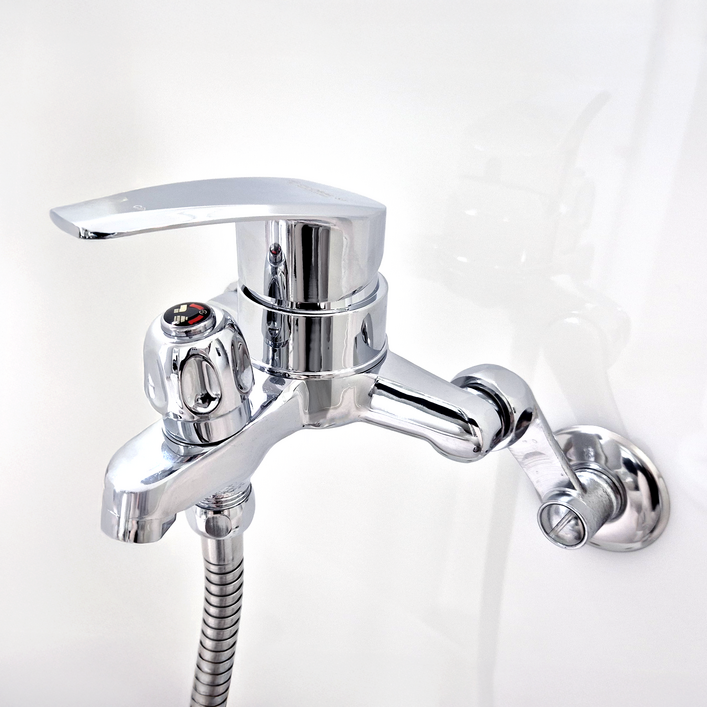 로딘 국산 샤워기수전 크롬 욕실 황동 샤워수전 욕조 샤워기 세트 수도꼭지 교체 M1-600, 1개, 상세페이지 참조