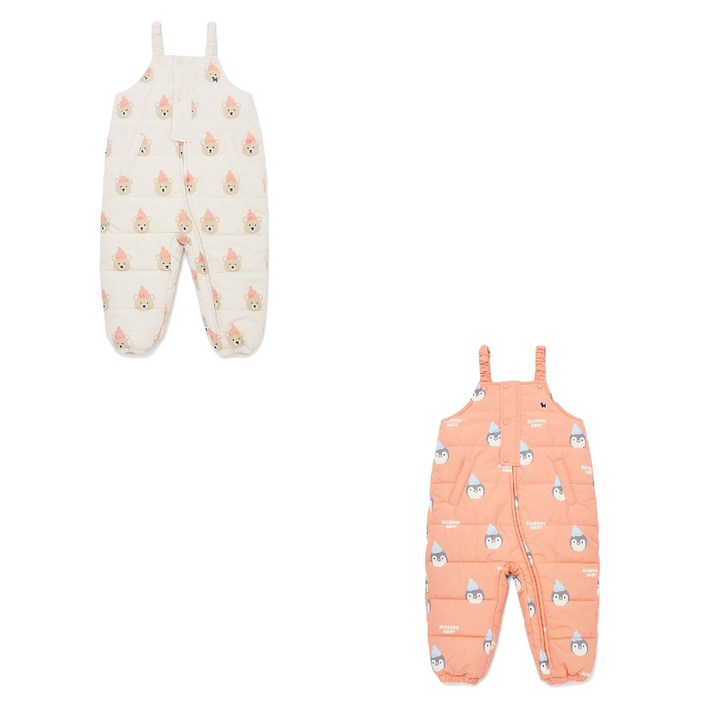 블루독베이비 타임스퀘어점 베어 스노우 패딩 오버롤 (44C14-420) 484634