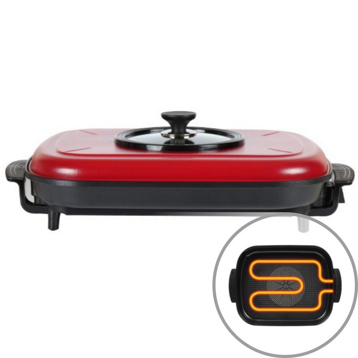 국내최초 m자 열선 몽비오스 국산 다이아몬드 코팅 61cm 대형 사각 프리미엄 잔치팬, DW1000MOSR