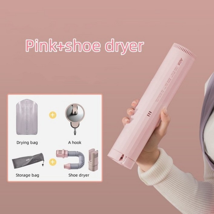 미니스타일러 원룸 건조기 휴대용ACA-휴대용 소형 의류 건조기, 다기능 신발 따뜻한 이불 박테리아 차단,, 05 Pink - shoe dryer_04 UK