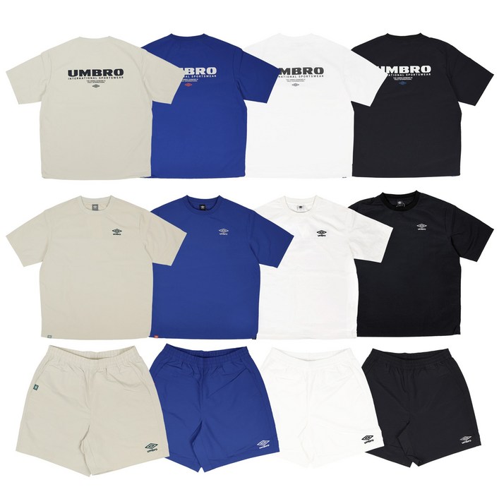 백화점 정품 엄브로 25SS 신상 남녀공용 기능성 냉감 클래식 우븐 피스테 반팔 티셔츠 4종 택1  스포츠양말