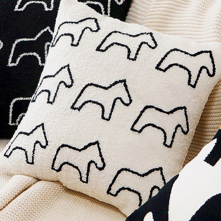 리빙플래너 애니멀아트 쿠션 북유럽 거실 쇼파 침대 쿠션 디자인 쿠션커버 쿠션솜포함