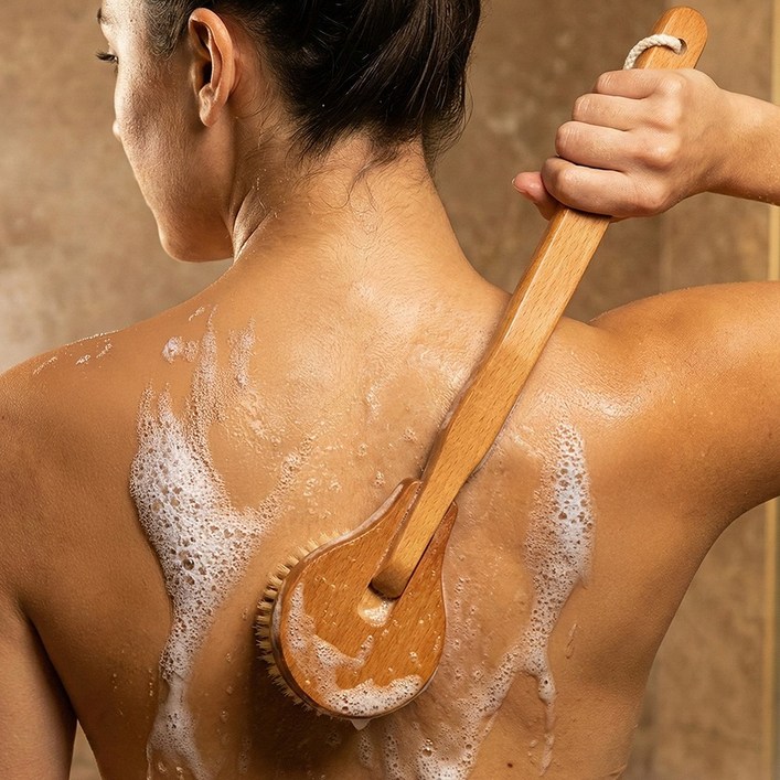 에클라 등드름 케어 바디 브러쉬, 브라운, 1개, 1개입