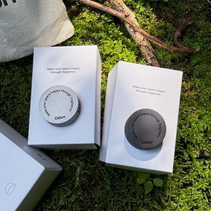 오도르 차량용 방향제 송풍구 디퓨저 실버무광, 1개, 쿨그레이