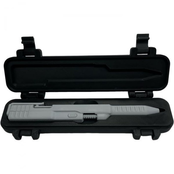 전술 슬라이드 액션 볼펜 펜 EDC 케이스 포함 3D 프린트 가능 리트랙터블 개인화 사무실 장식 선물 총기 애호가용 E