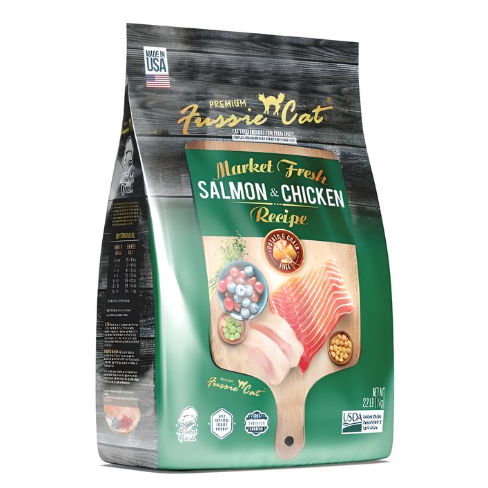 퍼시캣 전연령용 고양이 레시피 건식사료, 닭연어, 1kg, 1개 퍼시캣 전연령용 고양이 레시피 건식사료, 닭연어, 1kg, 1개