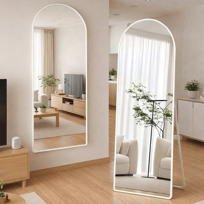 소프트엣지 아치형 벽걸이 스탠드 전신거울