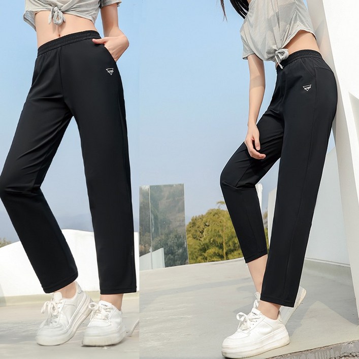 데일리 여성 여름 쿨링 냉장고 바지 스판 캠핑 등산바지