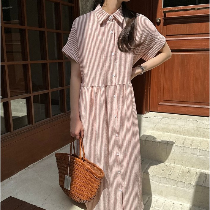 바이위시 여름 스트라이프 포켓 롱 셔츠 원피스 바캉스 빅사이즈 바이위시 여름 스트라이프 포켓 롱 셔츠 원피스 바캉스 빅사이즈
