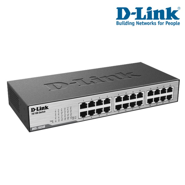 천DLink 10100Mbps 24포트 스위칭허브 디링크 DES1024D, 단일상품