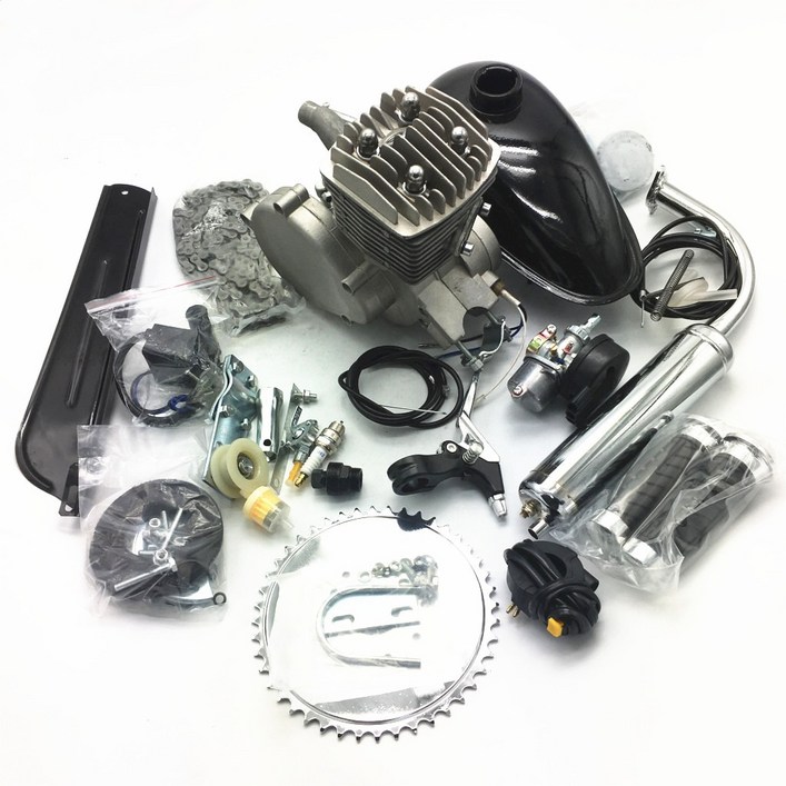 자전거엔진 엔진 자전거 전기  DIY 전동 2 스트로크 가스 모터 키트 80cc