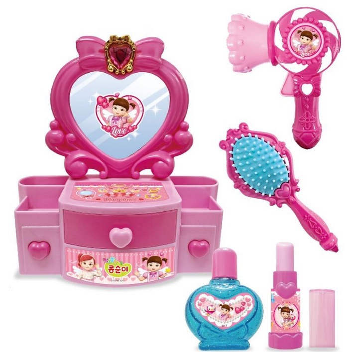 콩순이 미니 화장대 가성비 미용실놀이세트 엄마놀이 화장대놀이