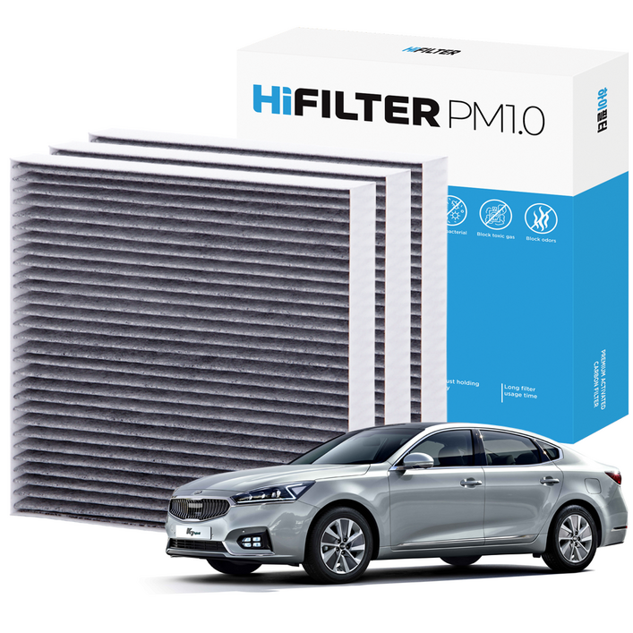2+1 하이필터 PM1.0 활성탄 자동차 에어컨필터 기아