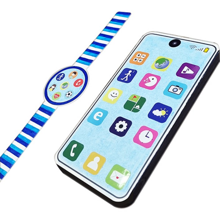 칼라노리상상 스마트폰과 스마트워치 스마트폰만들기DIY스마트폰만들기놀이 종이스마트폰