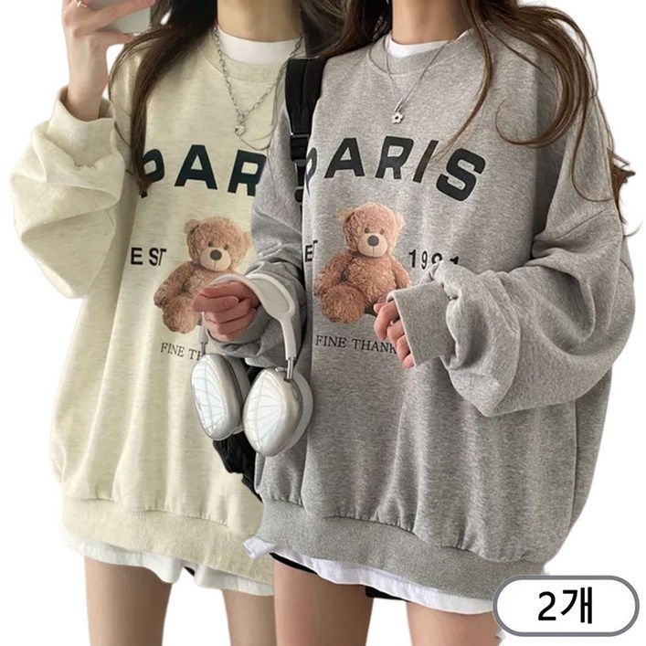 1 + 1 여성티셔츠 긴팔티 맨투맨 티 KUK2152