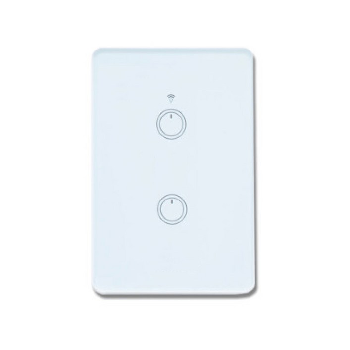 스마트빌 스마트 wifi iot 원격 제어 2구 화이트 스위치 2A(440W)