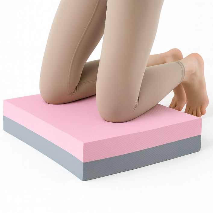 대한만물상 두꺼운 요가매트 최대 6CM 헬스 밸런스패드 다양한 컬러, 그레이핑크, 1개