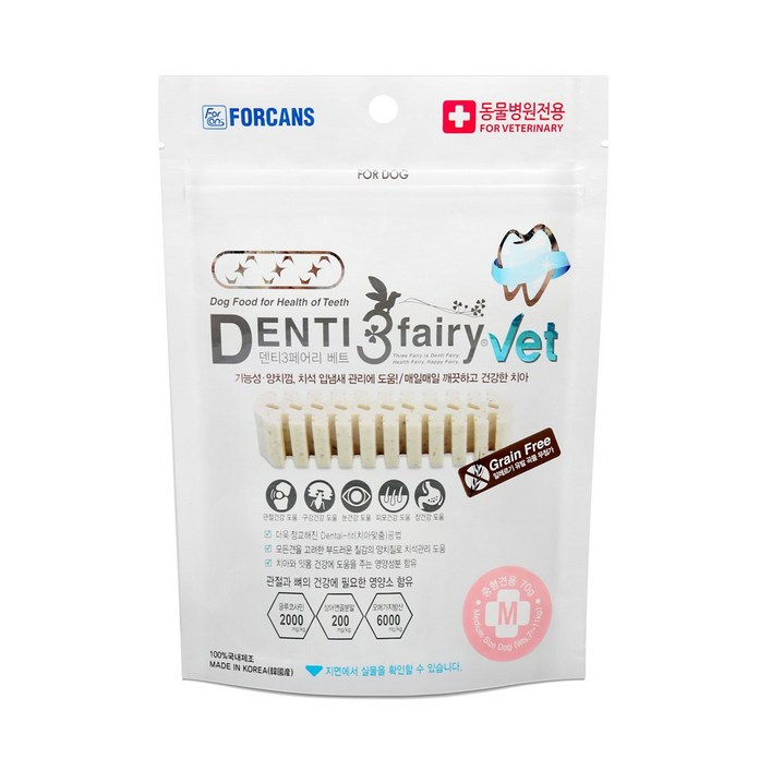 포켄스 덴티페어리 VET M 70g, 1개 포켄스 덴티페어리 VET M 70g, 1개