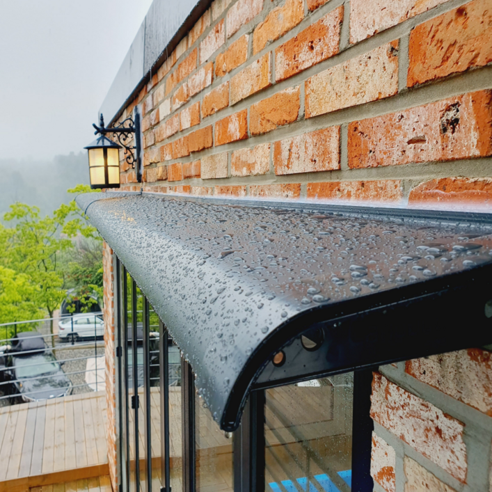 캐노보드 돌출30cm 창문 비가림 차양 캐노피, 브라운, 1개