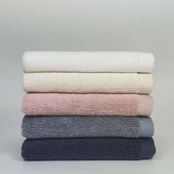 리빙유진 친환경 모달 어린이집 고리수건 60g 유치원수건, 네이비, 5개