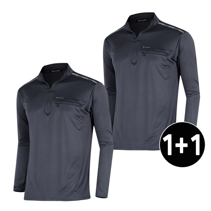 11 데스퍼 남성 여름 스판 쿨 아이스 냉감 긴팔 집업 등산 티 기능성 작업복 상의 티셔츠