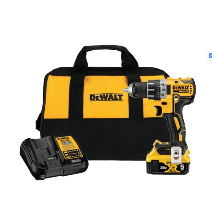 디월트 드릴 DCD791P1 20V MAX XR 무선 2분의1인치 드릴드라이버