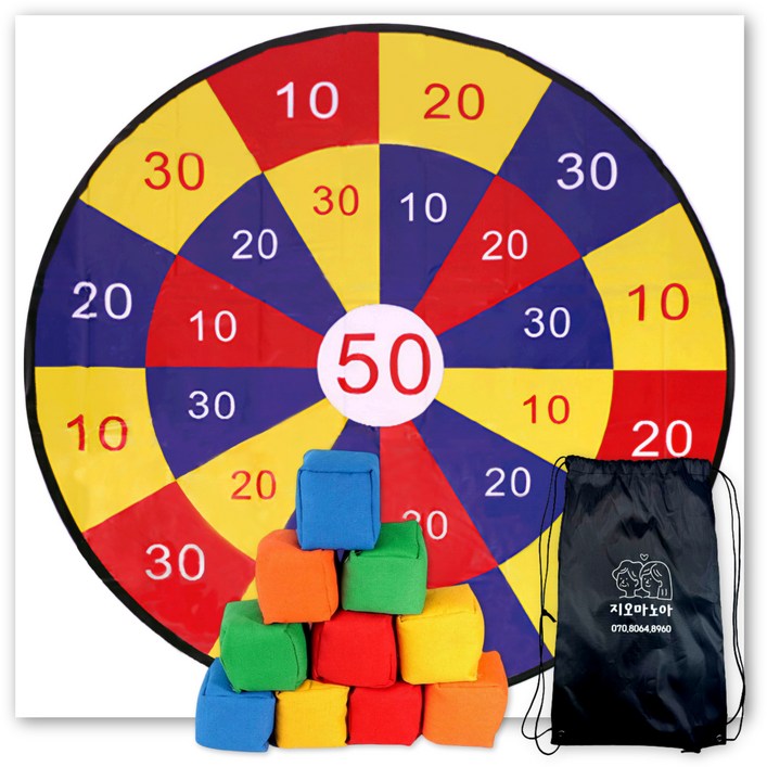 지오마노아 오재미 던지기 과녁판 세트, 1개