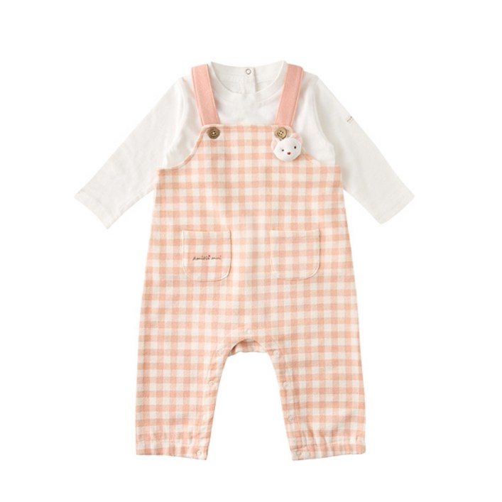 밍크뮤 가볍고 편한 우주복, 유아복 OR)아미띠에뮤뮤SET우주복(35170-675-02) 따뜻하고 귀여운, 출산 선물, 백일 돌 설 선물