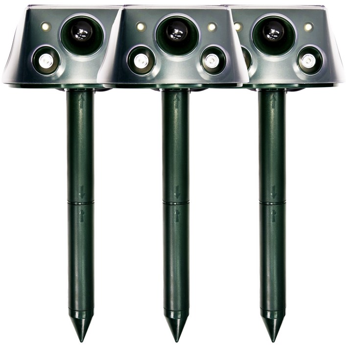 야생동물 퇴치기 차우 태양광 적외선 강력진동 초음파 LED 경고음