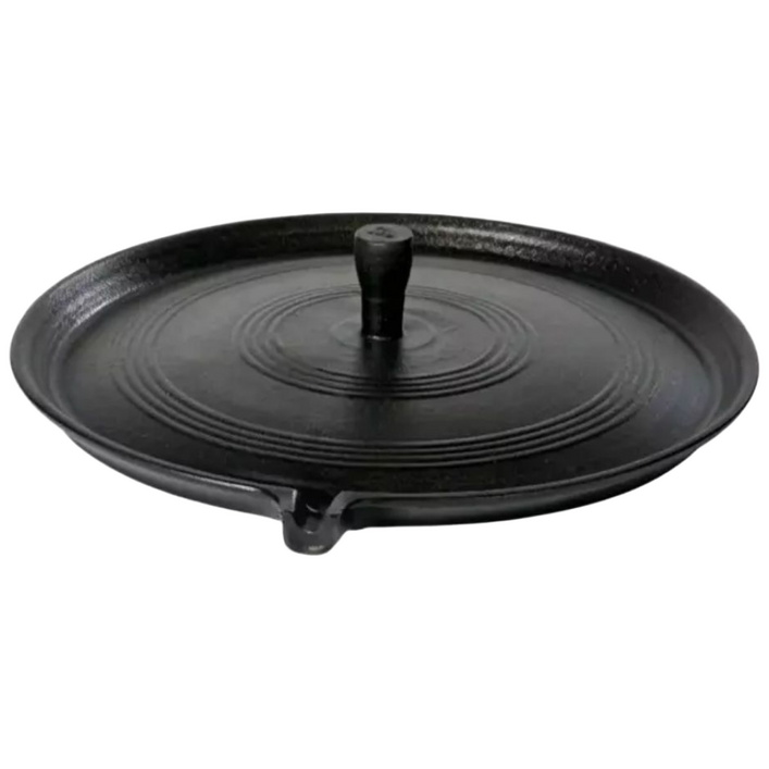 캠빌리지 주물 솥뚜껑 고기 불판 캠핑용 가정용 삼겹살 구이판 업소용 국내제작, 1개, 43cm