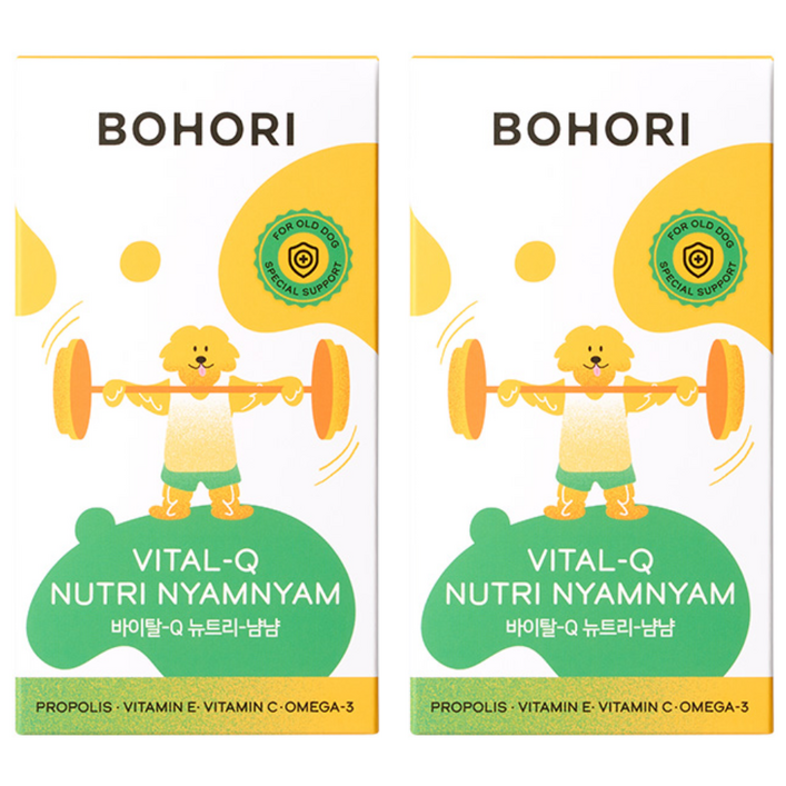 보호리 강아지 바이탈Q 뉴트리냠냠 영양제 150g 15p